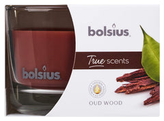 Bolsius Oud Woo Scented Wax Candle, Medium, Brown