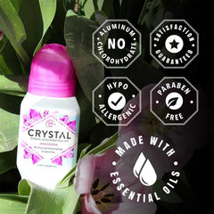 Crystal Essence Deodorant - Mineral Roll on Vegan Deodorant for Women and Men, Unscented - 2.25 fl. oz. (3 Pack) (Packaging May Vary)