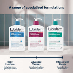 Lubriderm Advanced Therapy Fragrance Free Moisturizing Hand & Body Lotion + Pro-Ceramide with Vitamins E & Pro-Vitamin B5, Intense Hydration for Itchy, Extra Dry Skin, Non-Greasy, 32 fl. oz