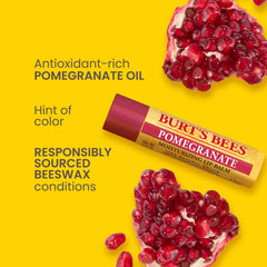 Burts Bees Pomegranate Moisturizing Lip Balm Twin Pack for Unisex - 2 x 0.15 oz