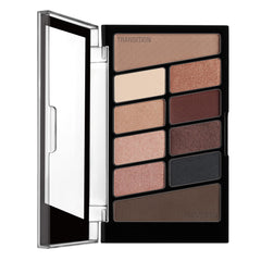 Wet n Wild Wet 'n' Wild –Lidschatten Palette Make-up, 10 hochpigmentierte Farben - Mix aus Schimmer + Matt in einer Lidschattenpalette, Nude Awakening. 10g