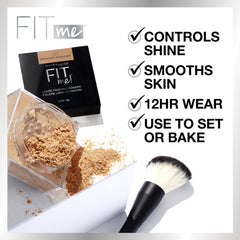 Maybelline New York Maybelline Fit Me Loose Finishing Powder, Light Medium, 0.7 oz.