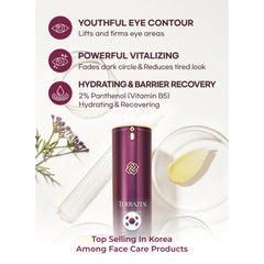 TERRAZEN Korean Anti Aging & Wrinkle Eye Cream 17ml - Deeply Moisturizes Under Eye Treatment Reduce Puffiness, Fine Lines, Dark Circles Skincare
