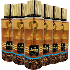 Lotus Al Wadi Roderio Covalli Fragrance, Body Mist Women signature Collection, 8.4 Ounce (6 piece Gift Set)