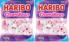 HARIBO Chamallows Pink and White Marshmallow - 150g (Pack of 2)