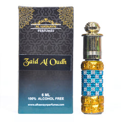 AL HASNAYN ENTERPRISES ZAID OUD Cologne Perfume Essential oil Roll-On PERFUME (Limited Edition) 6ml Alcohol Free Natural Sweet Oud Perfumes Fragrance | Long Lasting | Gifts for MEN WOMEN | (ZAID OUD)