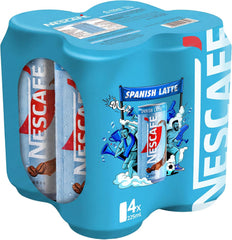 Nescafe Ready to Drink Iced Coffee Spanish Latte World Cup Edition (225ml, Pack of 4)