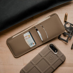 Magpul DAKA Bifold Tactical Minimalist Cash and Card Holder Wallet EDC Gear - brown