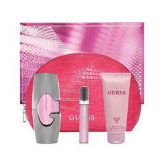 Guess Pink Edp 75 ml + 15 ml + body lotion 100 + Pouch gift set