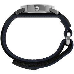 Timex Easy Reader Date Expansion Band Watch - Blue/Silver-Tone/Blue/35mm