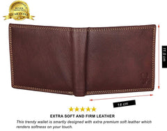 WildHorn Leather Wallet for Men I Ultra Strong Stitching I 2 Currency Compartments