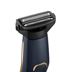 BaByliss Cordless Body Groomer for Men - Waterproof Twin Blade System, Battery Powered Body Hair Trimmer for Safe & Gentle Grooming in Shower, Quick-Drying - BG120E