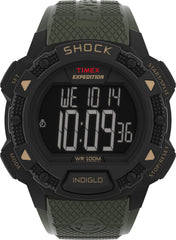 Timex Men's Expedition Base Shock 45mm Watch - Green/Black