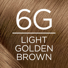 LOreal Excellence Creme Pro Keratine 6G Light Golden Brown Warmer for Unisex - 1 Application