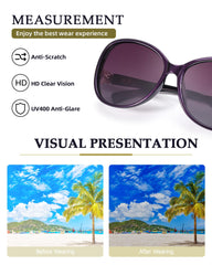 FIMILU Sunglasses for Women Trendy Polarized Sunglasses Oversized Big Sun Glasses Ladies Shades UV Protection