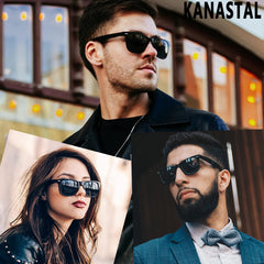 KANASTAL Polarized Sunglasses Men, Fashion Square Sun Glasses Women, Classic Shades for Womens, Driving Fishing Outdoor 100% UV400 Protection