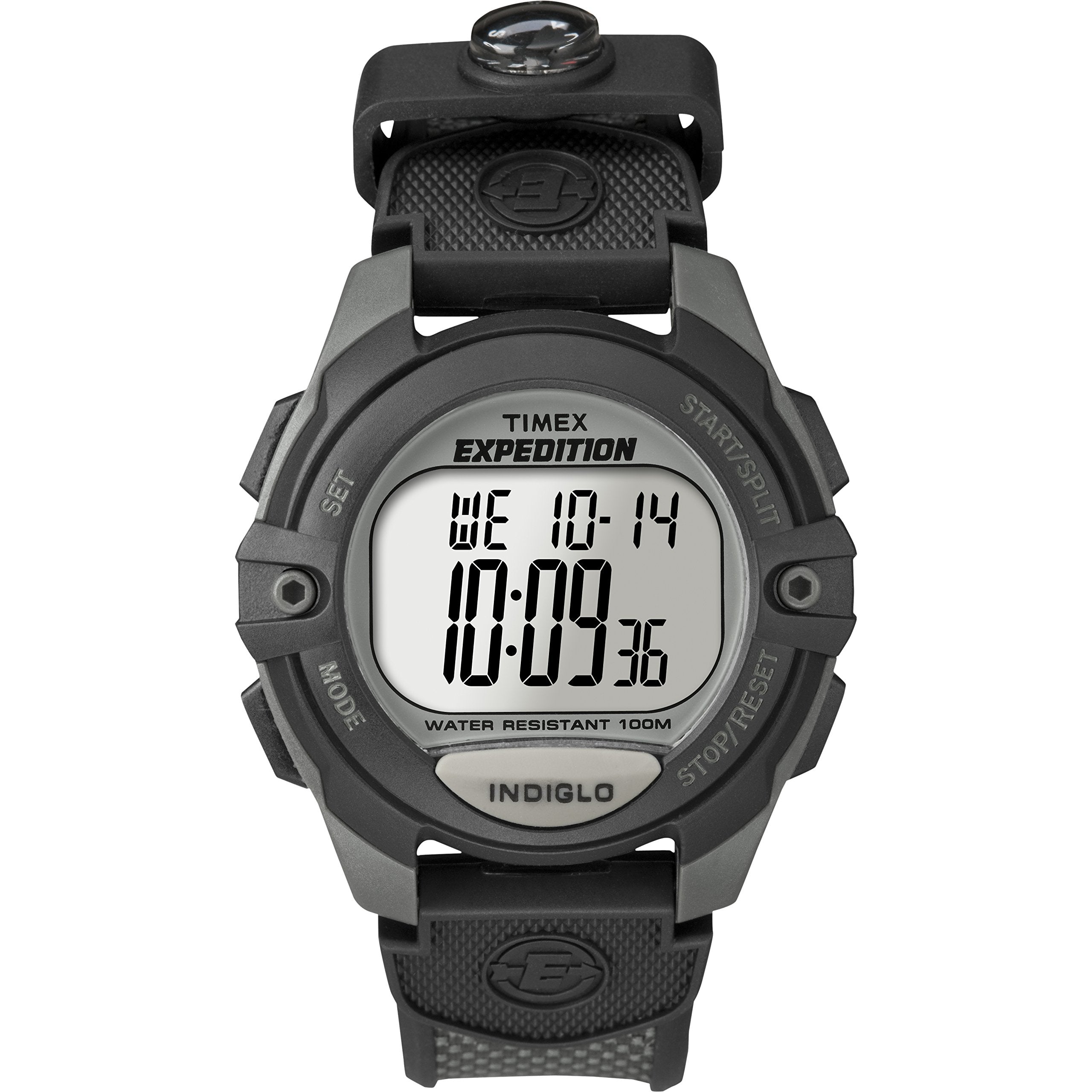 Timex Men's Expedition Digital CAT 39mm Watch Charcoal Mini Compas