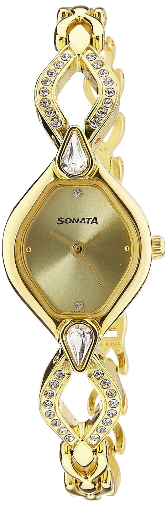 Sonata Analog Gold Dial Women's Watch-NL8063YM04/NP8063YM04