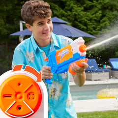 Nerf Super Soaker Flip Fill Water Blaster, 4 Spray Styles, Fast Fill, 30 Fluid Ounce Tank, Water Toys for 6 Year Old Boys & Girls & Up