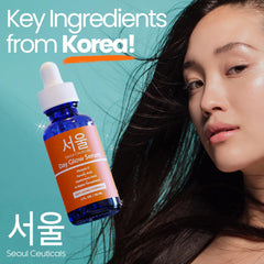 Seoul Ceuticals Korean Skin Care - 20% Vitamin C Hyaluronic Acid Serum + CE Ferulic Acid Provides Potent Anti Aging, Anti Wrinkle Korean Beauty 1oz