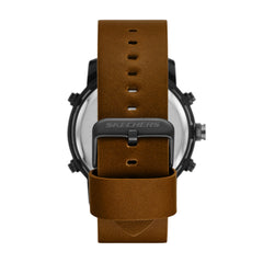 Skechers Men's Quartz Lightweight Analog Digital Watch - Redlands Black/Brown