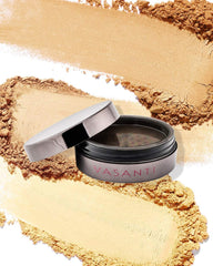 Vasanti Cosmetics Lotus Brightening Powder - Loose Face Powder 300V (Warm Peachy Honey - Medium to Golden Skintones) - Hypoallergenic, Full Coverage Non-Ashy and Instantly Brightens Under Eyes