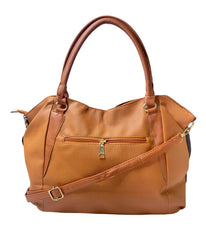 Purses and Handbags for Womens Top Soft Satchel Shoulder Tote Bags Wallets - Brown
