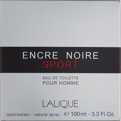 Lalique Encre Noire Sport EDT Spray 3.3 oz Men