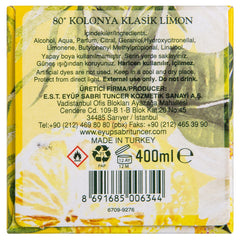 Eyup Sabri Tuncer-EST1923-Eau De Cologne Series (Classic Lemon, 400ml Glass Bottle)