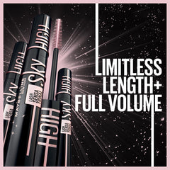 Maybelline New York Lash Sensational Sky High Washable Mascara Makeup, Volumizing, Lengthening, Defining, Curling, Multiplying, Buildable Formula, Cosmic Black
