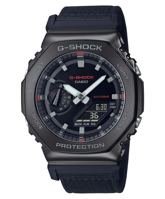 Casio G-Shock Analog-Digital World Time Watch - Black / Black Grey