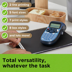 Dymo LetraTag LT-100H Handheld Label Maker | ABC Keyboard Label Printer with Easy-to-Use, 13 Character LCD Screen | Great for Home & Office Organisation | Pink