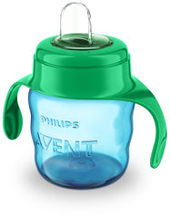 Philips Avent Easy Sip Spout Cup with Handle, 200 ml - Blue/Green - SCF551/15