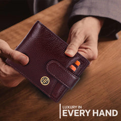 HAMMONDS FLYCATCHER Genuine Leather Wallets for Men, Brown, RFID Protected Brown Leather Wallet for Men, Mens Wallet, Gift for Valentine Day, Father's Day, Birthday, Raksha Bandhan