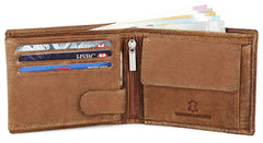 WildHorn® RFID Protected Genuine Leather Wallet & Gift Combo for Men - Tan H M