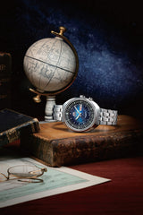 ORIENT Men's Japanese Automatic/Hand Winding Wrist Watch World Map Revival