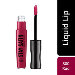 Rimmel London Stay Satin Liquid Lipstick, Rad, 5.5 ml