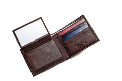Flying Fossil Genuine Leather Hand-Crafted Wallet For Men - Brown