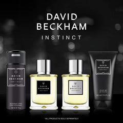 David Beckham Instinct Deodorant Body Spray for Men, Fougère Citrus Perfume, Captivating & Dynamic Fragrance, Sophisticated Black Can 150ml (5oz)