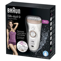Braun Silk Wet And Dry Cordless Epilator (SE9561, White, 6 Extras)