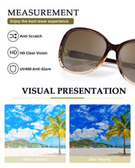 FIMILU Sunglasses for Women Trendy Polarized Sunglasses Oversized Big Sun Glasses Ladies Shades UV Protection