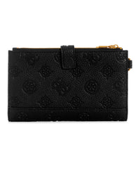 GUESS Women's Izzy Peony Double Zip Organizer Wallet