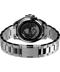 Timex 43 mm Harborside Coast Watch - Stainless Steel/Teal/Silver-Tone