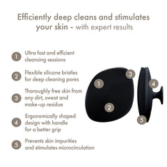 Geske Facial Brush 4 In 1 Black