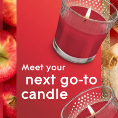 Glade Candle Jar, Air Freshener, Apple Cinnamon, 3.4 Oz, 2 Count