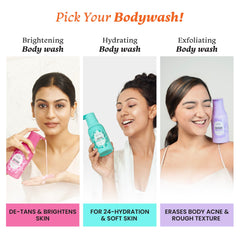 Foxtale Hydrating Body Wash with Hyaluronic Acid & Ceramides | Strengthens Skin Barrier | 24-hour hydration | 6+ hrs Odour Control | SLS-Free Body Wash for Women & Men | All Skin Type | 250 ml