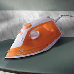 Electrolux Steam Iron 1600W with Powerful Steam Shot, Non-Stick Sole Plate, Anti Calc Drip Self Clean & Auto Shutoff, Automatic Steam Adjustment, Safe Touch Indicator, Light Weight-Easy to Use ESI4007