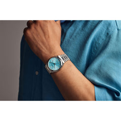 Citizen Tsuyosa Automatic Sky-Blue Dial and Stainless Steel Bracelet Watch 40mm NJ0151-53M