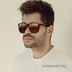 KANASTAL Polarized Sunglasses for Women, Classic Square Mens Sun Glasses, Lightweight Shades for Womens Outdoor 100% UV400 Protection Driving Fishing Golf Outdoor Activities