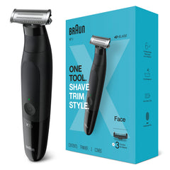 Braun Series X XT3100 One Blade Electric Razor Hybrid Beard Trimmer + Free Oral B DB 400.010 Battery Toothbrush Brush Bundle Pack
